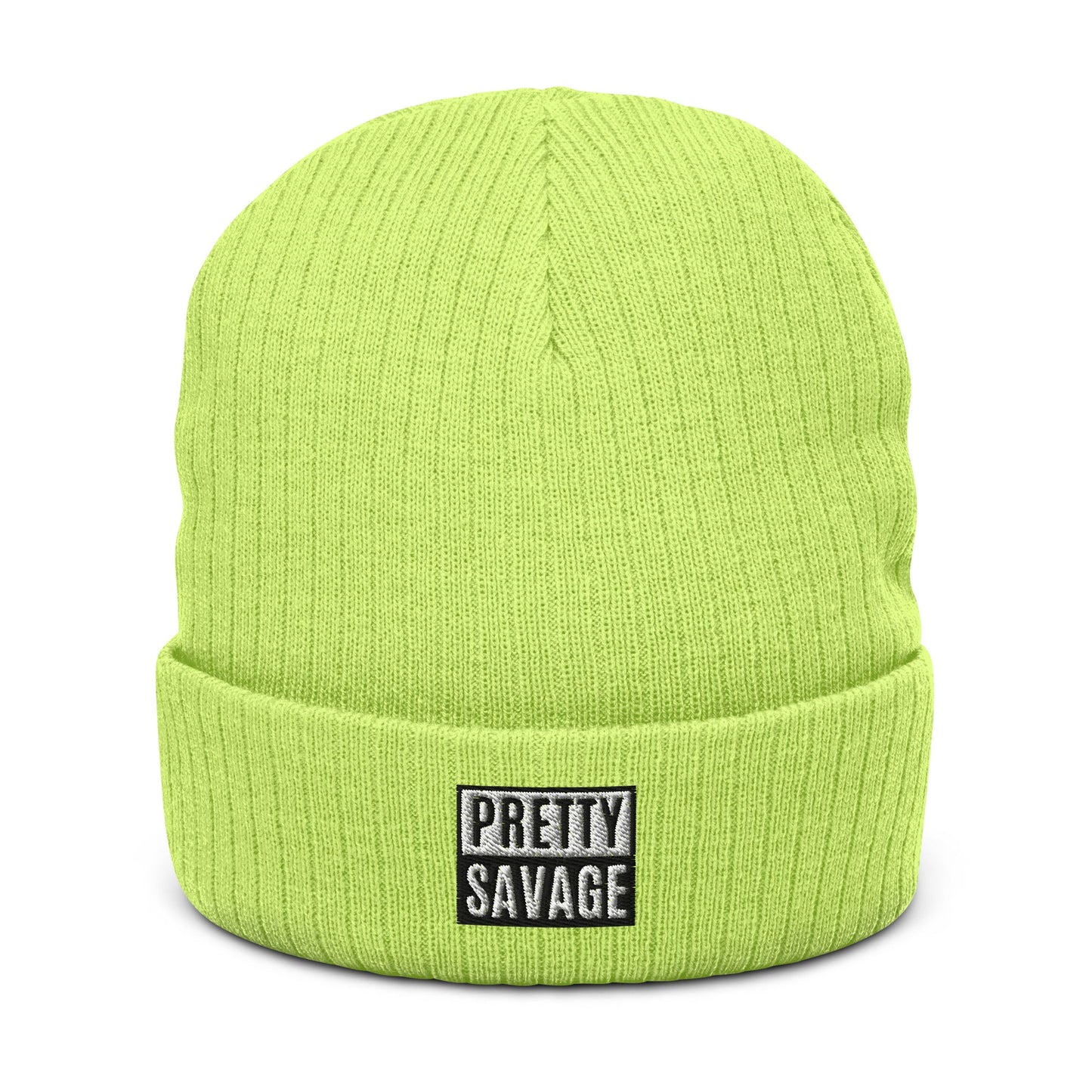 Pretty Savage Ribbed knit beanie Pretty Junkie Apparel