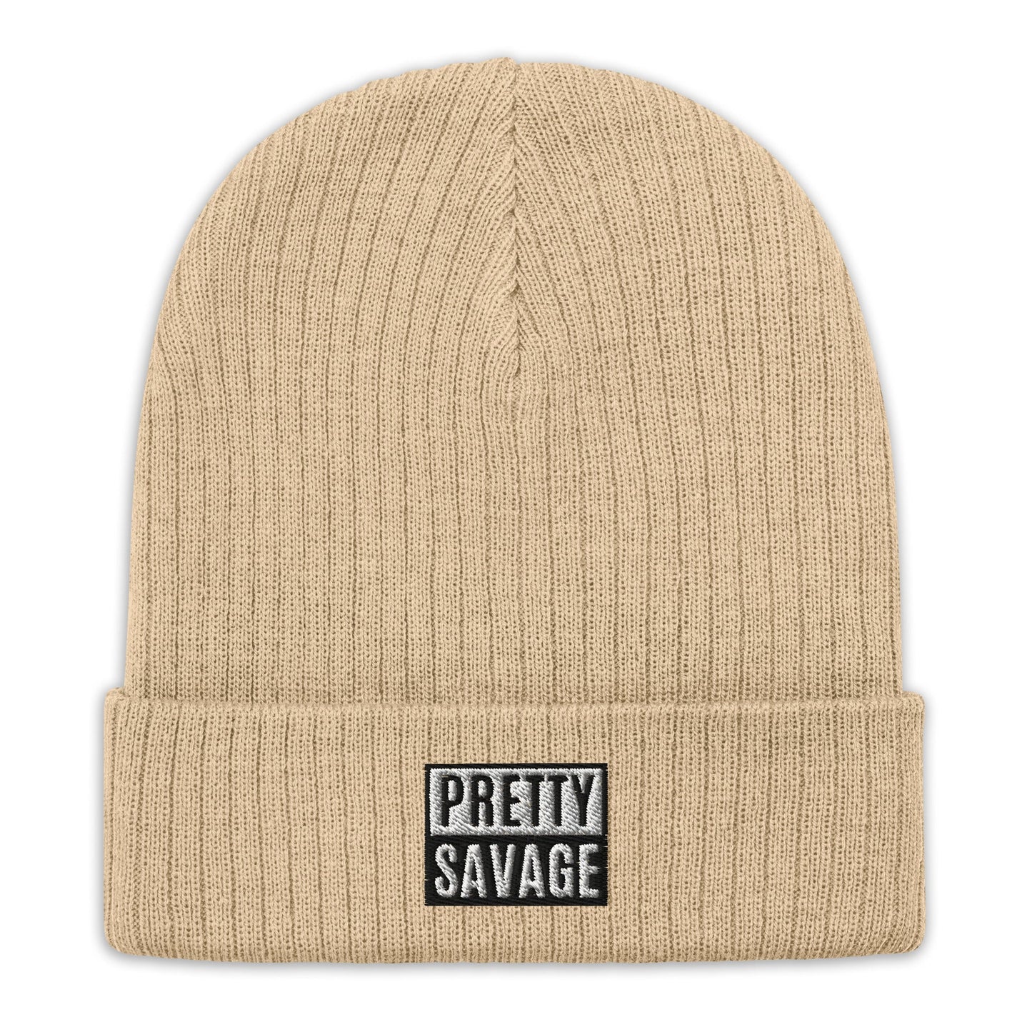 Pretty Savage Ribbed knit beanie Pretty Junkie Apparel