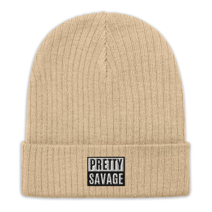 Pretty Savage Ribbed knit beanie Pretty Junkie Apparel