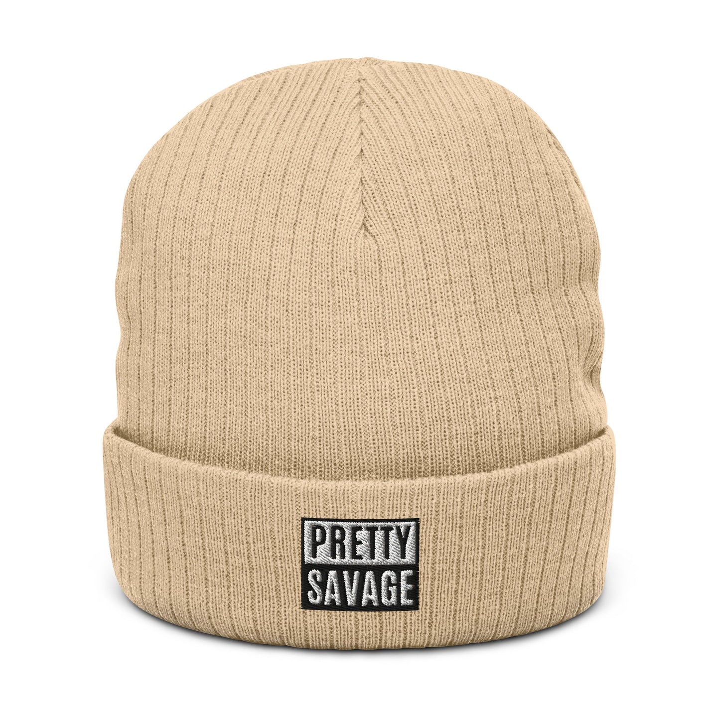 Pretty Savage Ribbed knit beanie Pretty Junkie Apparel