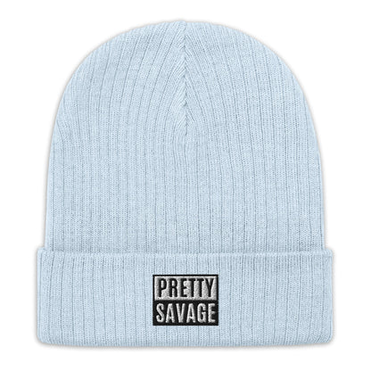 Pretty Savage Ribbed knit beanie Pretty Junkie Apparel