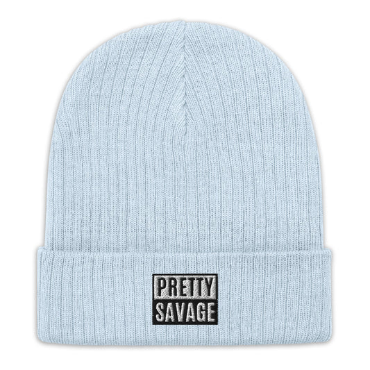 Pretty Savage Ribbed knit beanie Pretty Junkie Apparel