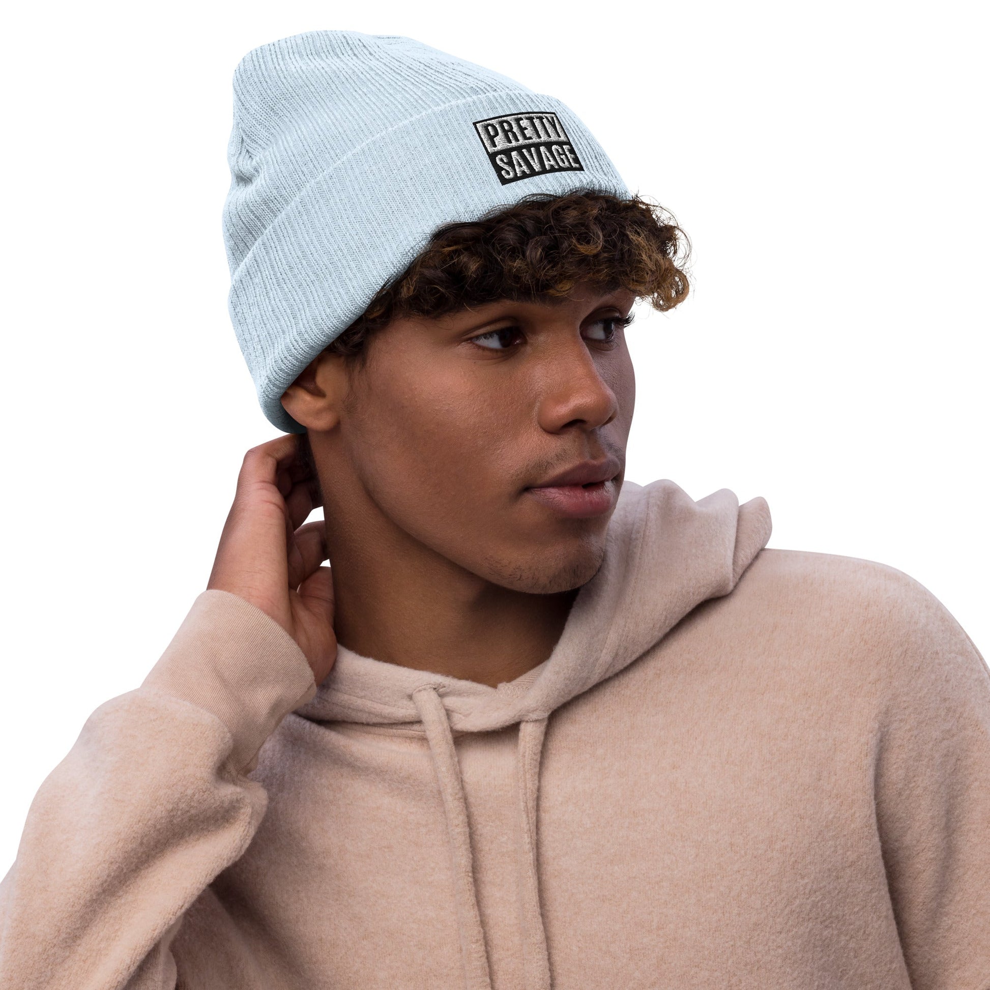Pretty Savage Ribbed knit beanie Pretty Junkie Apparel