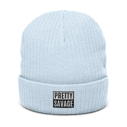 Pretty Savage Ribbed knit beanie Pretty Junkie Apparel