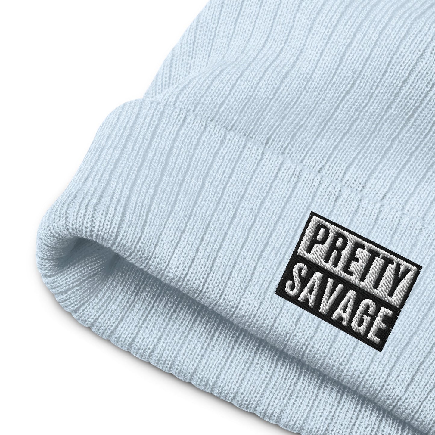 Pretty Savage Ribbed knit beanie Pretty Junkie Apparel