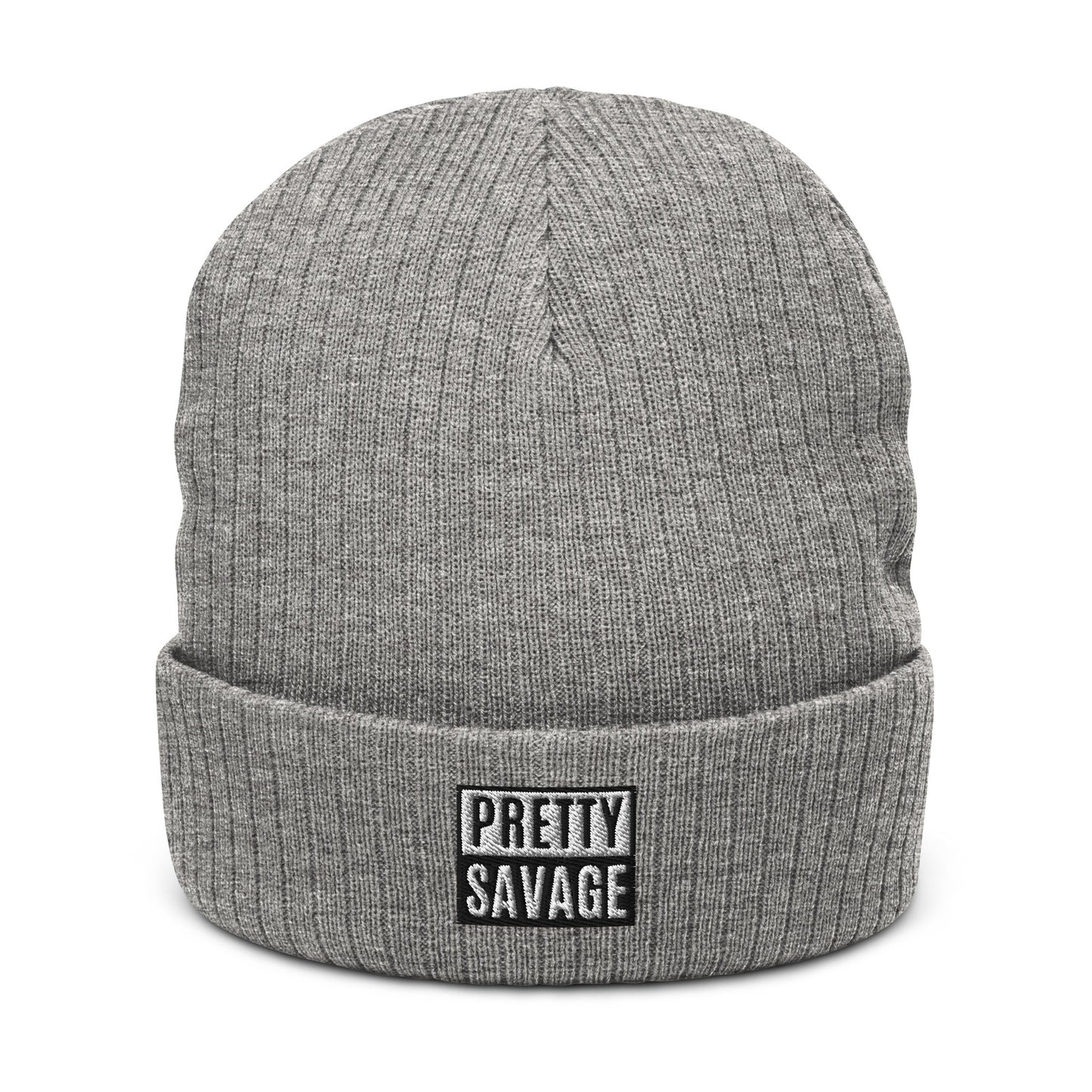 Pretty Savage Ribbed knit beanie Pretty Junkie Apparel