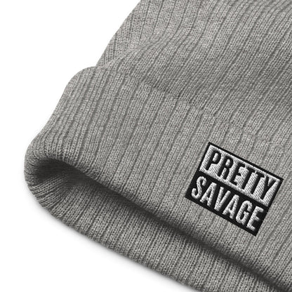 Pretty Savage Ribbed knit beanie Pretty Junkie Apparel