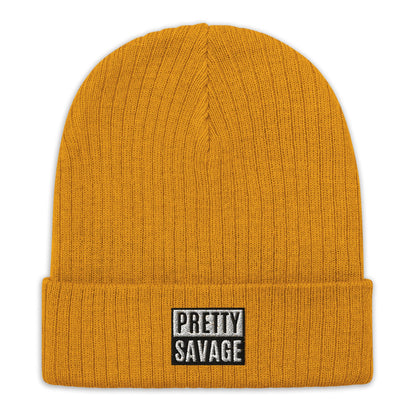 Pretty Savage Ribbed knit beanie Pretty Junkie Apparel