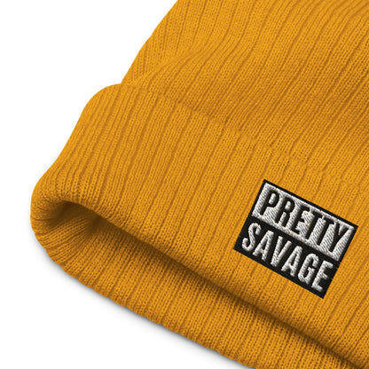 Pretty Savage Ribbed knit beanie Pretty Junkie Apparel