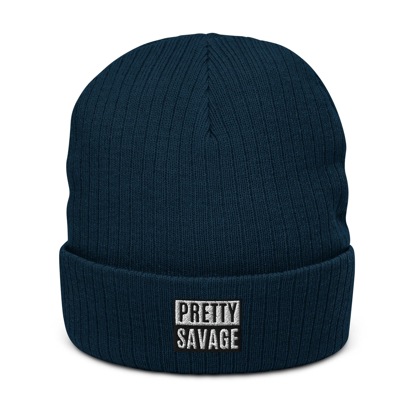 Pretty Savage Ribbed knit beanie Pretty Junkie Apparel