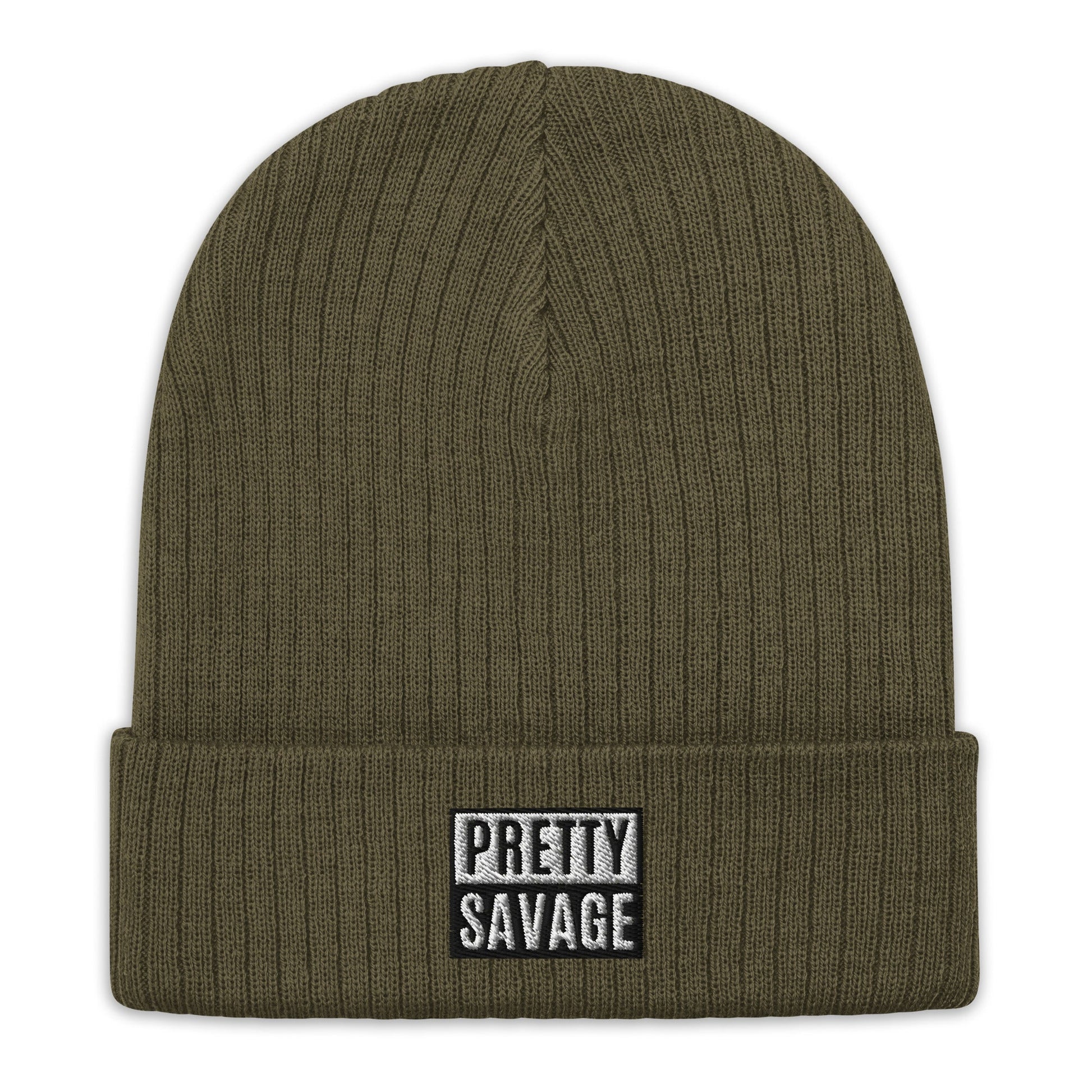 Pretty Savage Ribbed knit beanie Pretty Junkie Apparel