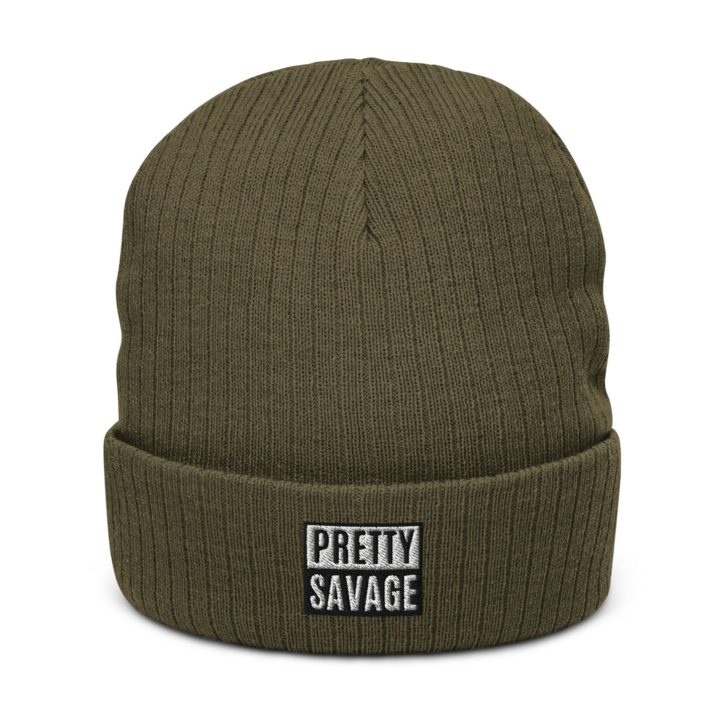 Pretty Savage Ribbed knit beanie Pretty Junkie Apparel