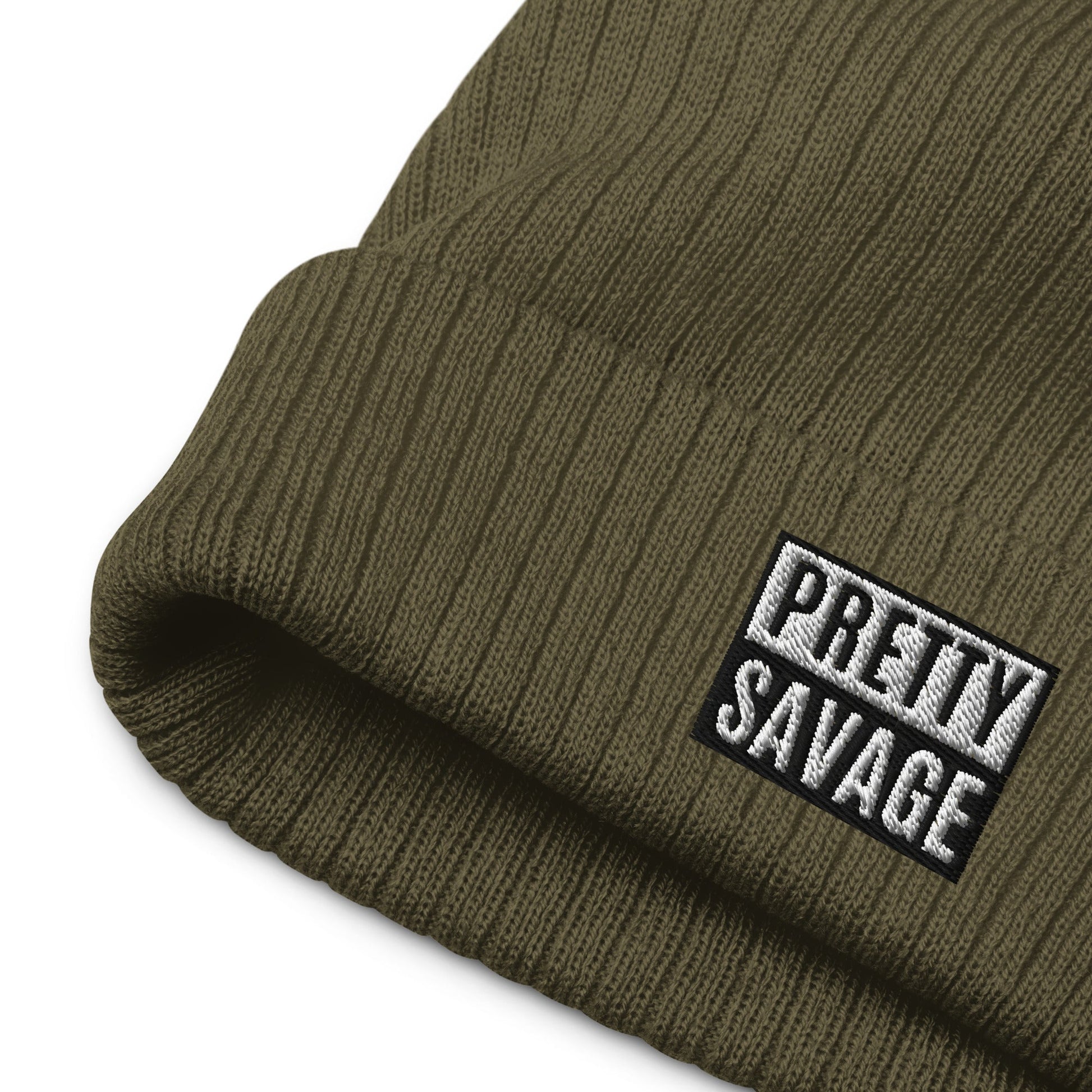 Pretty Savage Ribbed knit beanie Pretty Junkie Apparel
