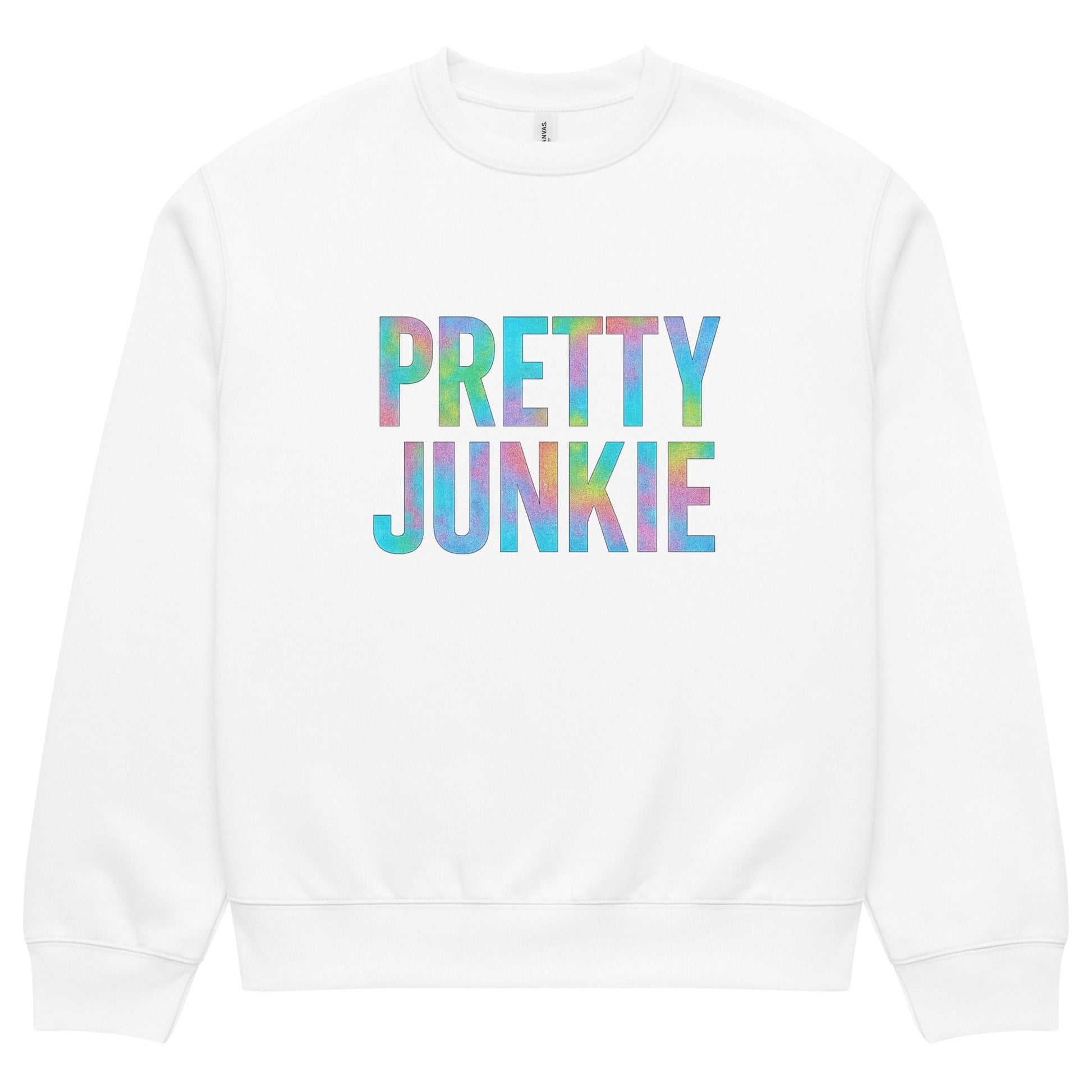 Holographic Print Oversized Fleece Sweatshirt PrettyJunkie® | Junkie Wear