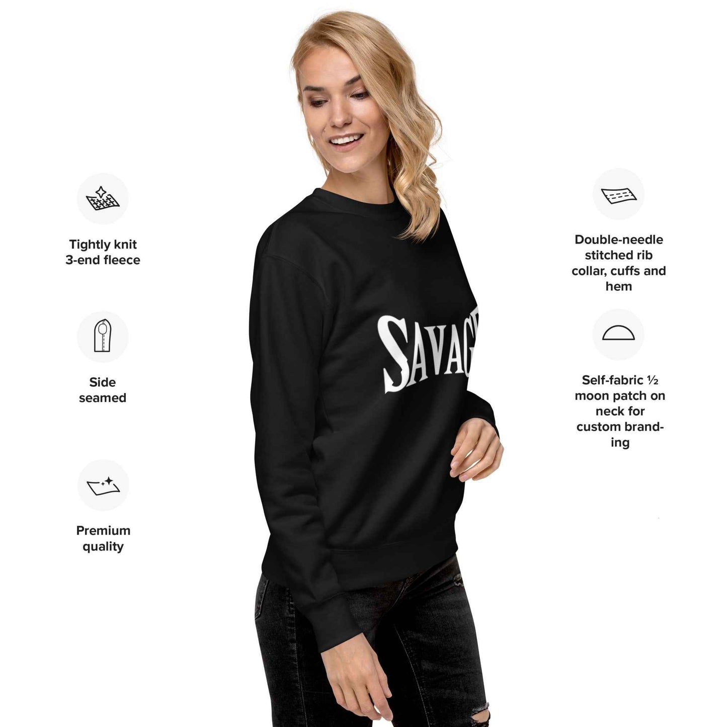 Cotton Heritage + Junkie Premium Sweatshirt - Pretty Junkie Apparel