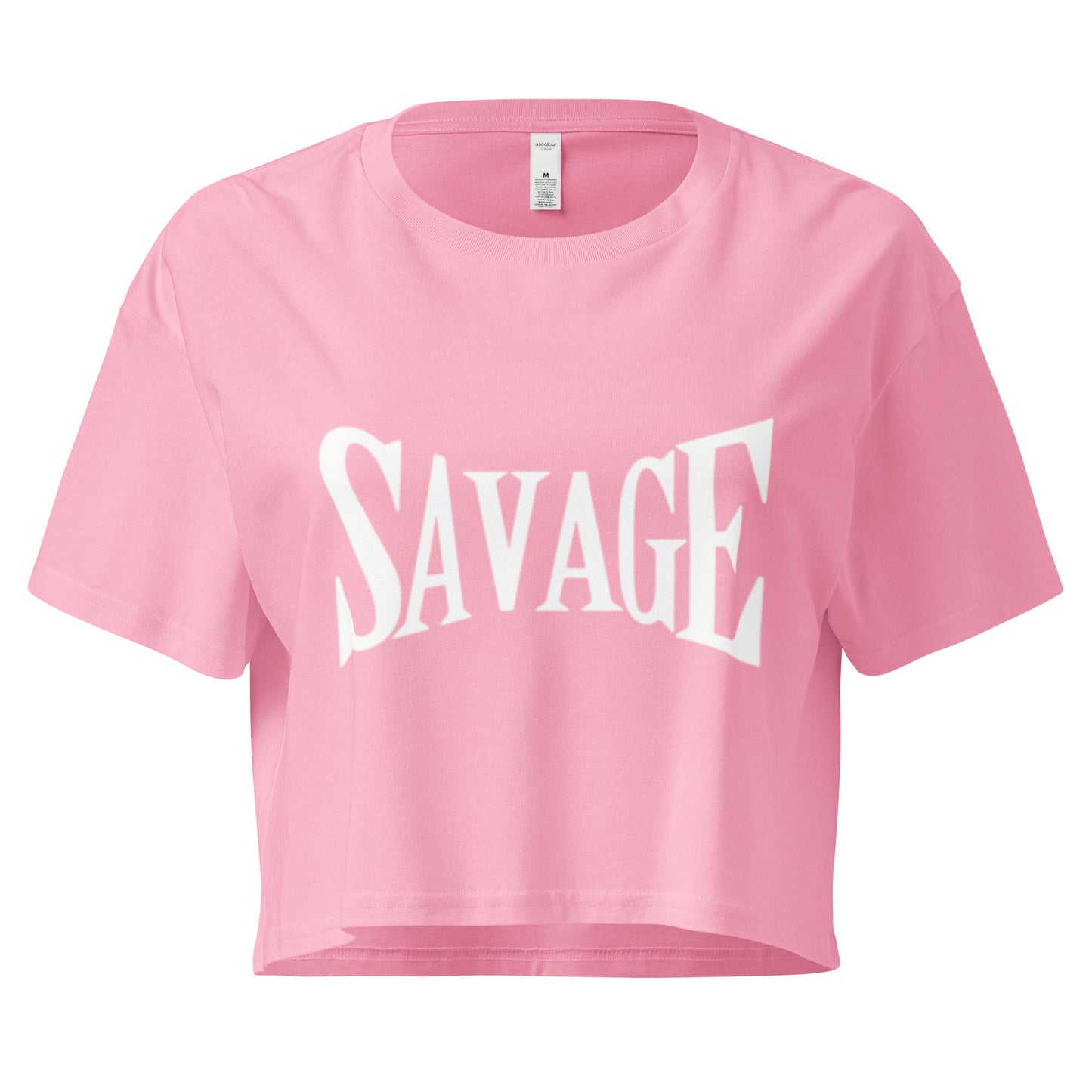 Official Savage 100% Cotton Crop Tee - Pretty Junkie Apparel