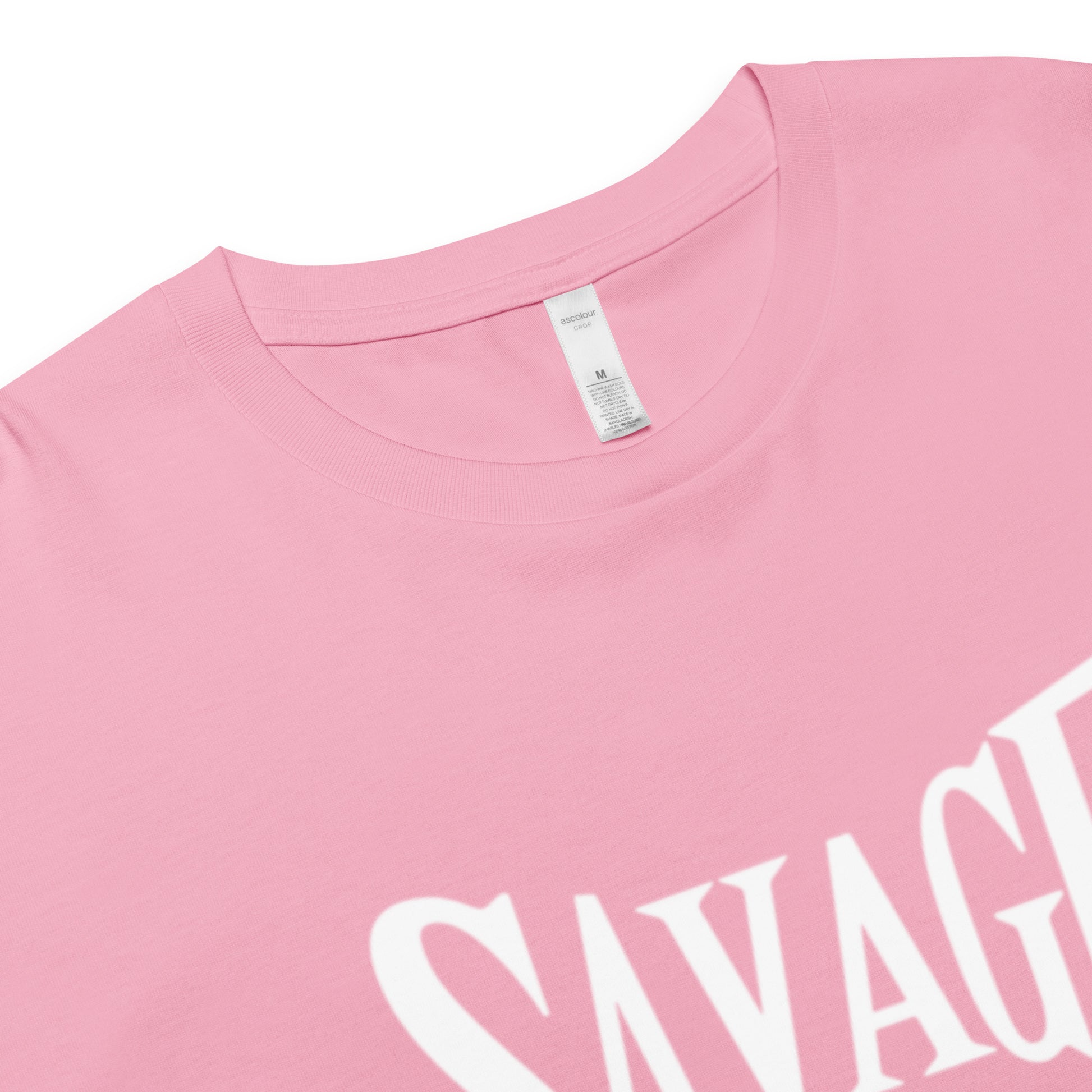 Official Savage 100% Cotton Crop Tee - Pretty Junkie Apparel