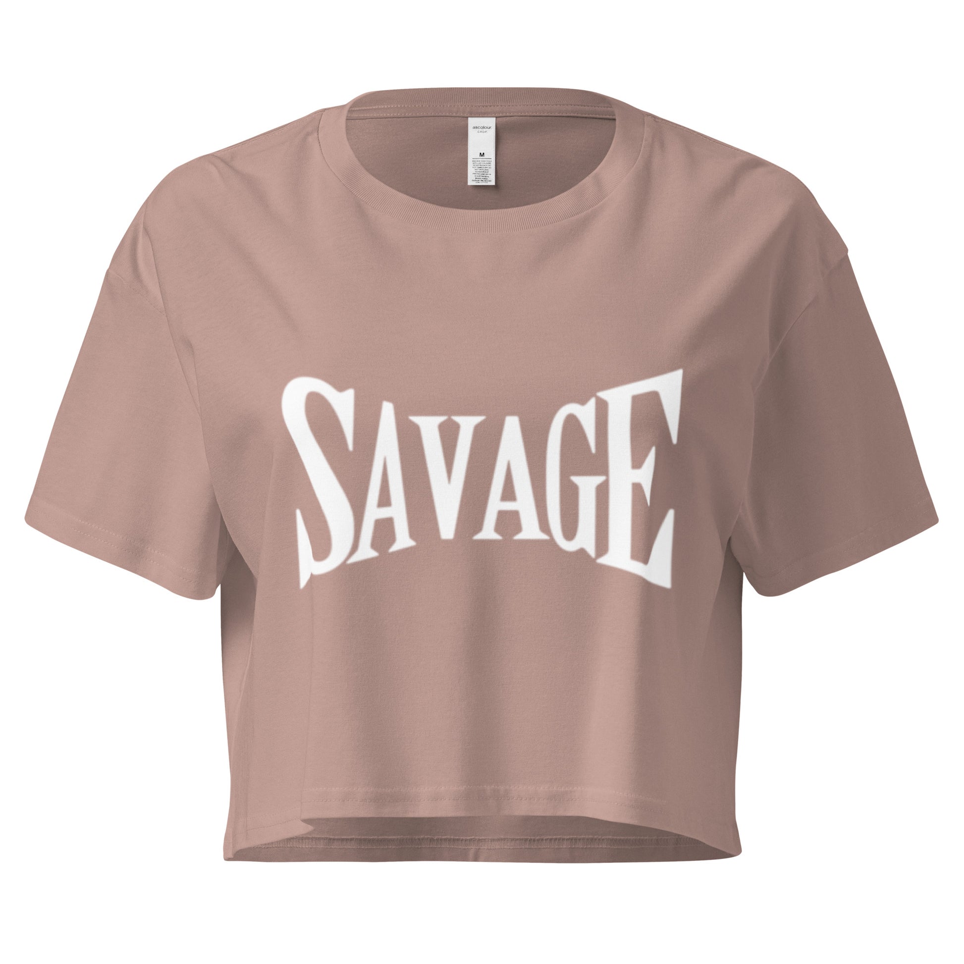 Official Savage 100% Cotton Crop Tee - Pretty Junkie Apparel