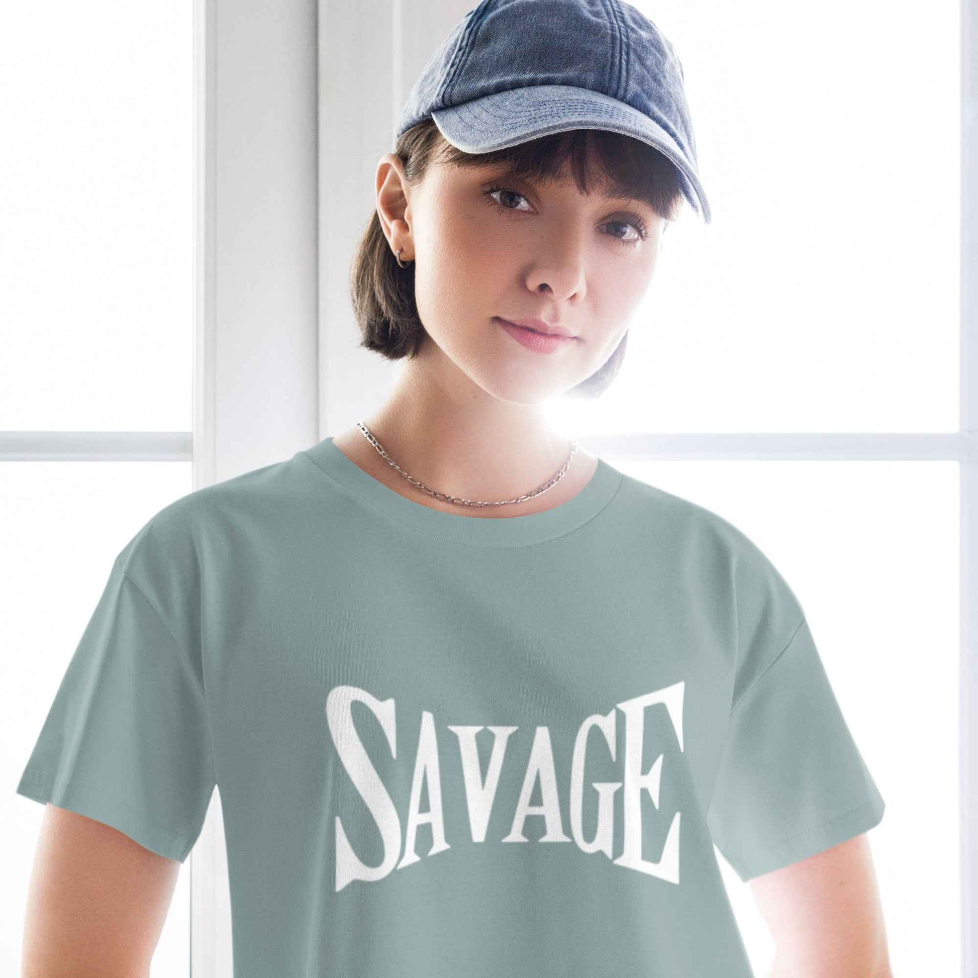Official Savage 100% Cotton Crop Tee - Pretty Junkie Apparel