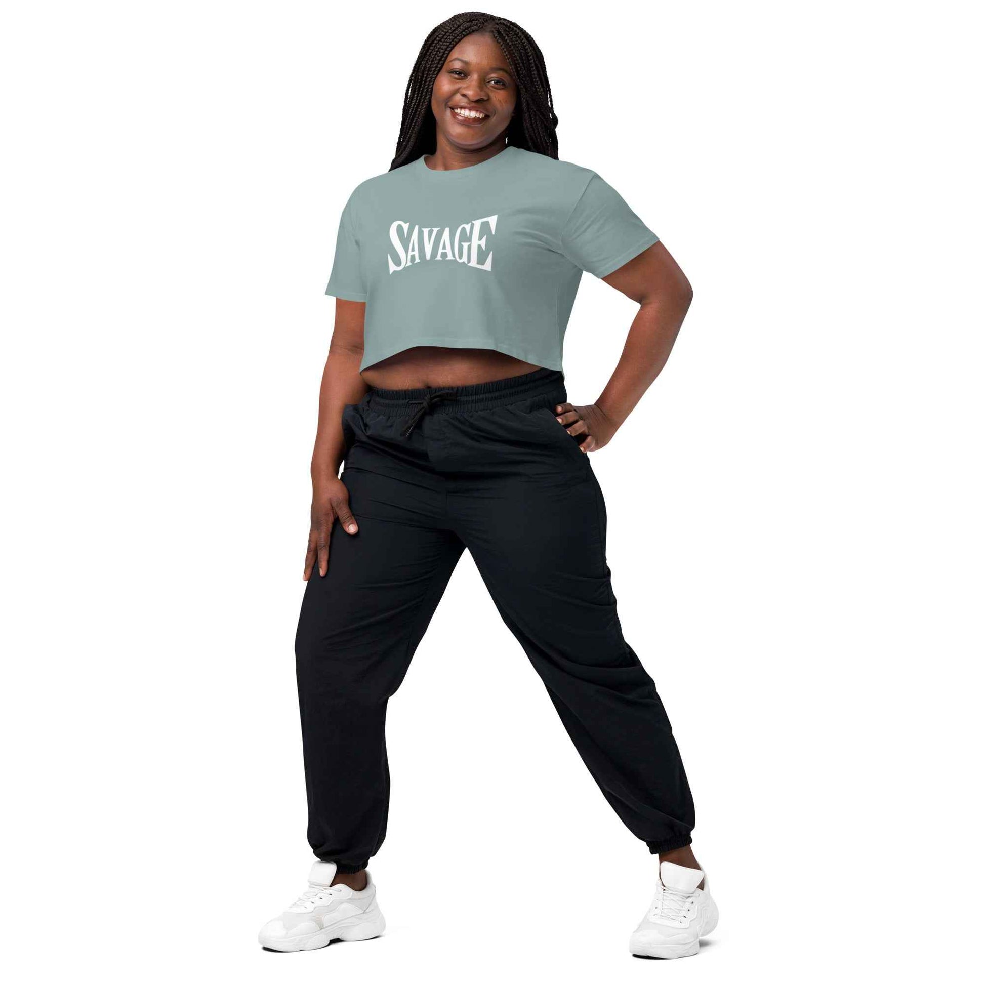 Official Savage 100% Cotton Crop Tee - Pretty Junkie Apparel