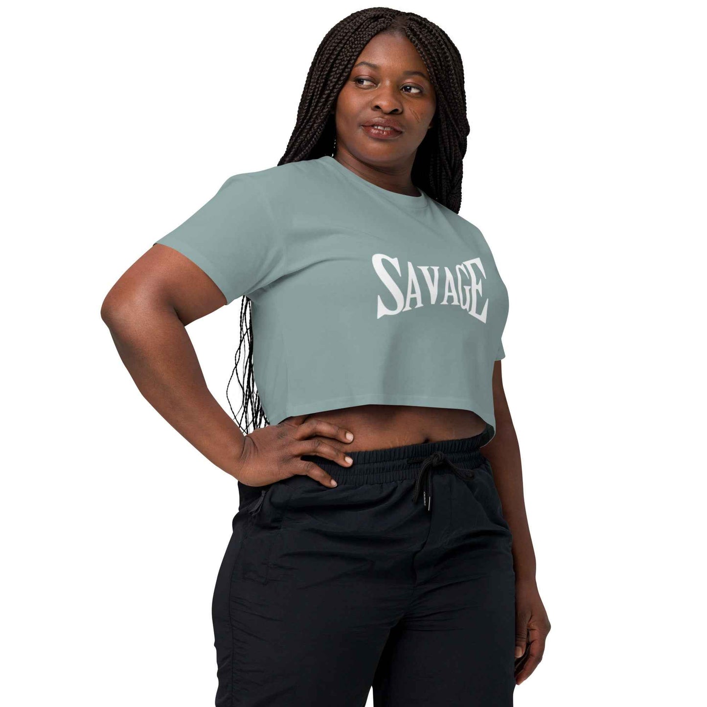 Official Savage 100% Cotton Crop Tee - Pretty Junkie Apparel