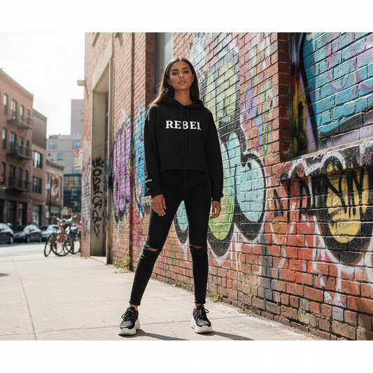 Rebel Wear Crop Hoodie PrettyJunkie® | Junkie Wear
